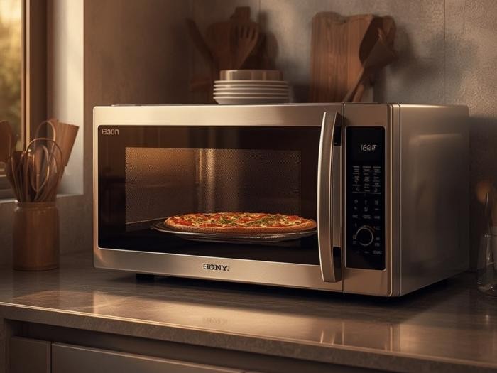 Micro-ondas da casa nova