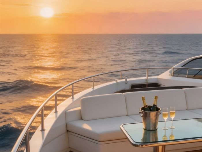 Passeio de barco ao pôr do sol