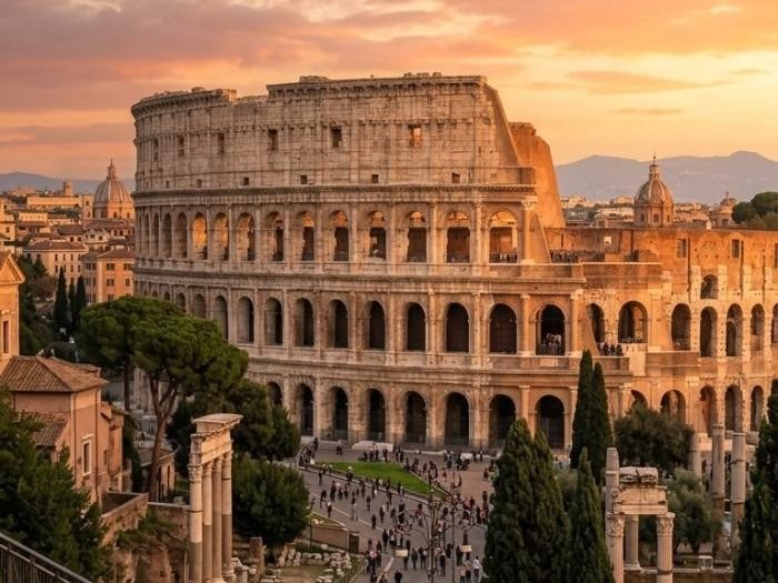 Jantar romântico em Roma